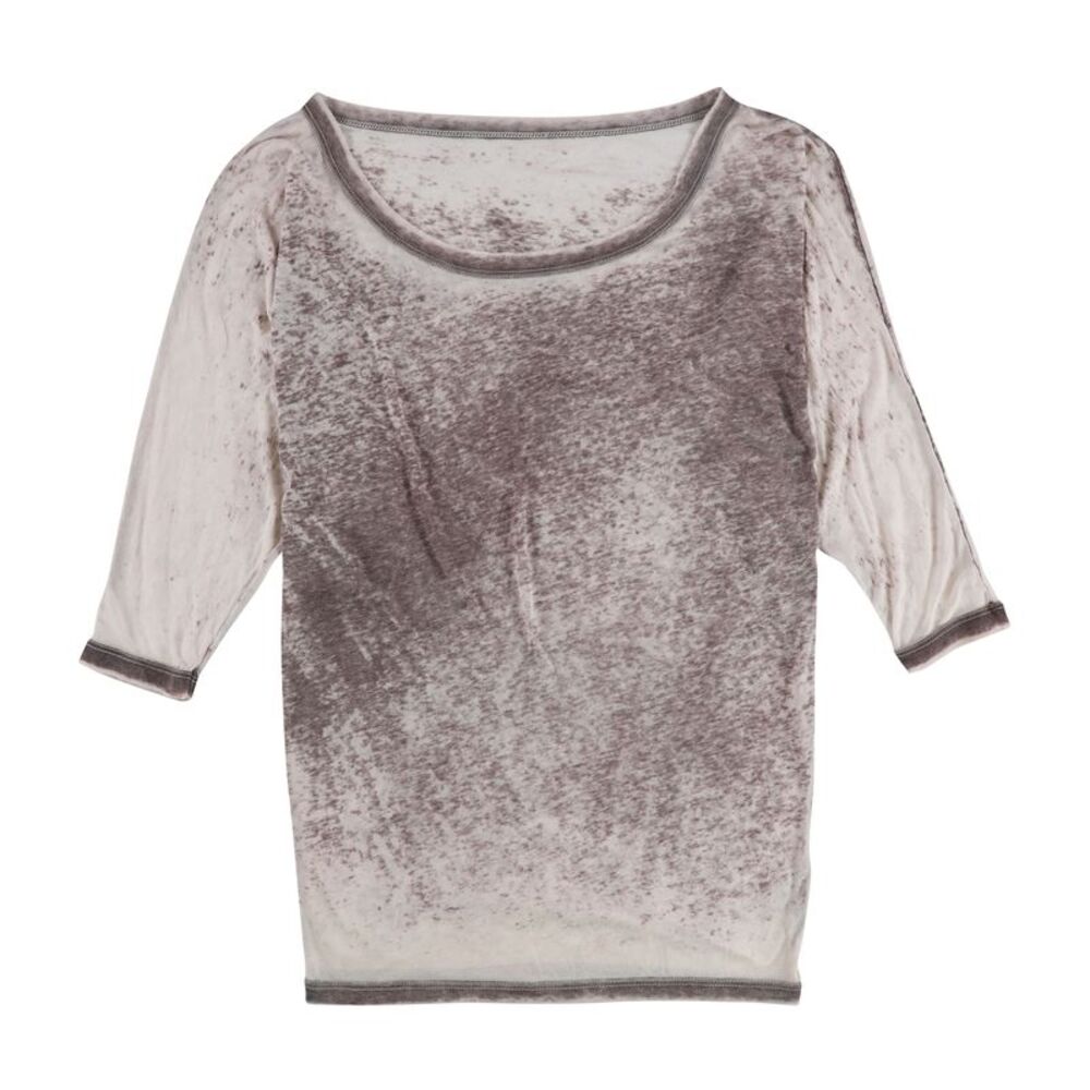Gorilla Buffet Womens Two Tone Batwing Sleeve Basic T-Shirt, NWT